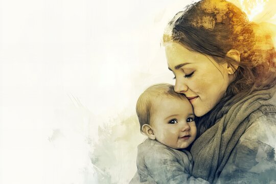 Mother's Day Modern Illustration