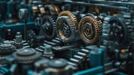 Poster - Interlocking Gears in Complex Machinery System