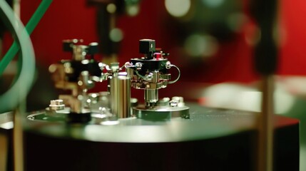 Poster - Close up of intricate scientific laboratory equipment
