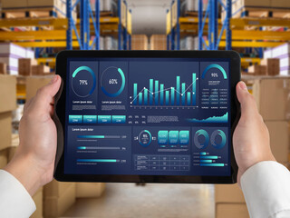 Poster - business data dashboard provide business intelligence analytic for marketing strategy planning snugl