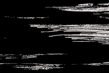 Poster - Vector brush stroke background. Horizontal painted texture. Black and white grunge backdrop