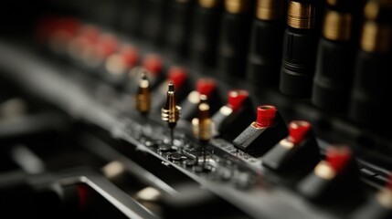 Poster - Precision Machine Close Up Showing Detailed Components