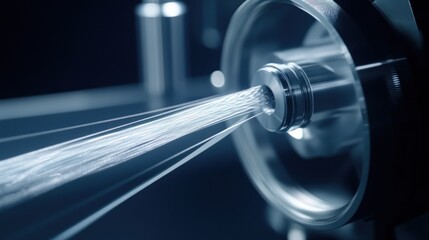 Poster - Fiber Optics Cable Exiting Industrial Machinery