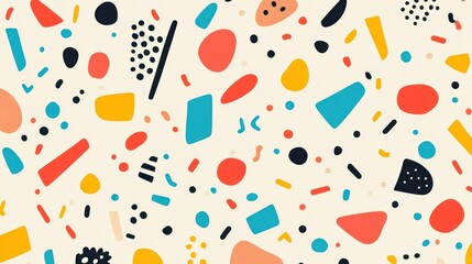 Poster - Abstract Colorful Shapes Pattern Background Design