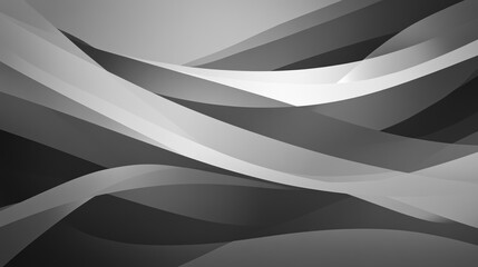 Wall Mural - Abstract grayscale flowing wave design background