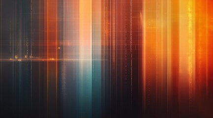 Poster - technological modern background with bright lines of light and color. Futuristic attractive background