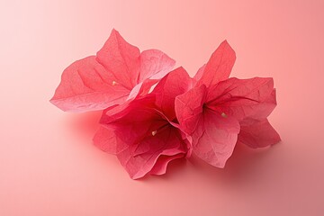 Wall Mural - Pink bougainvillea flower alone