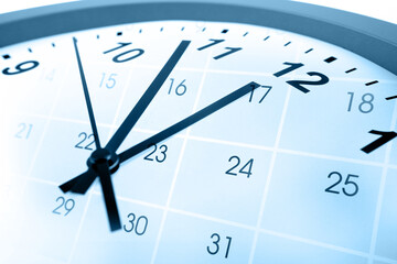 Wall Mural - clock and calendar
