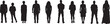 © curto - vector, silhouette of back view of people