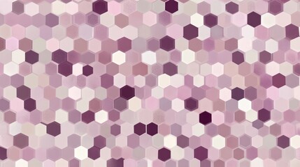 Poster - Abstract Hexagon Background in Shades of Lavender and Mauve Hues