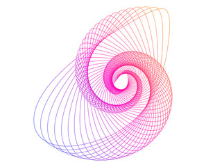 Poster - pink spiral swirl