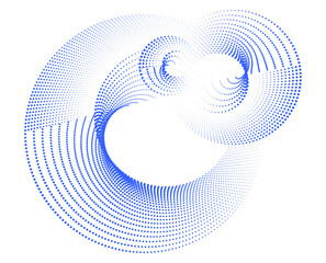 Aufkleber - abstract blue swirl background