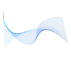 Fototapete - abstract blue wave