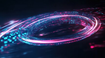Poster - Abstract Data Stream Visualizing High-Speed Network Connection