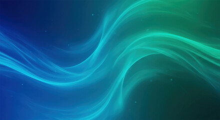 Poster - Abstract background in blue and green colors