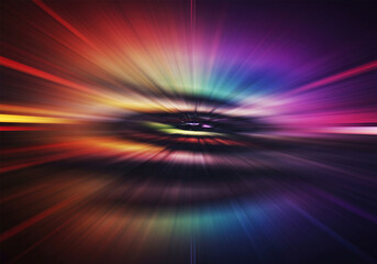 Poster - abstract zoom blur effect for background