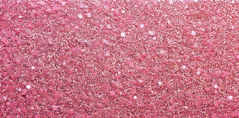 Fototapete - The barbiecore aesthetic is exemplified in this seamless hot pink trendy small shiny sparkly glitter fashion backdrop, which boasts a shiny bold feminine fuchsia bling pattern, ideal as a girly