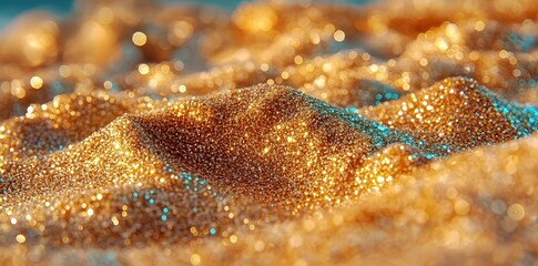 Poster - Gold splatter frames with glitter are surrounded by a gold stroke background and a gold sparkle splatter border within a gold foil frame