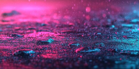 Fototapete - This 3D rendering showcases a seamless hot pink trendy small shiny sparkly glitter barbiecore aesthetic fashion backdrop, characterized by a shiny bold feminine fuchsia bling pattern, making it