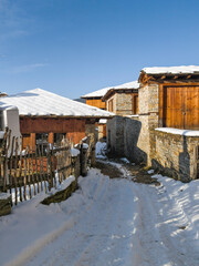 Wall Mural - Winter view of Village of Kovachevitsa, Bulgaria