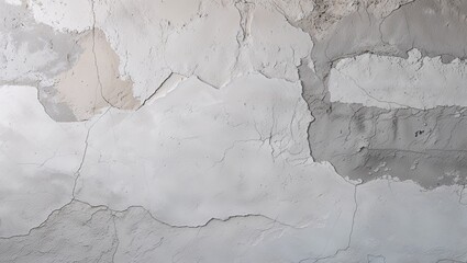 Wall Mural -  textured wall surface. The wall is predominantly white with subtle variations in tone, featuring areas of light gray and off-white. 