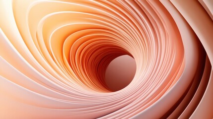Aufkleber - Graceful swirls of abstract art digital design visual composition warm tones artistic perspective fluidity