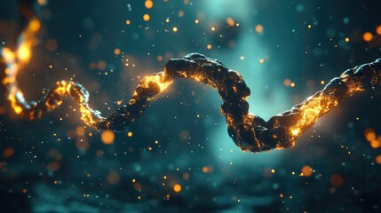 Poster - Encrypted cloud data transfer with futuristic glowing light trails and cybersecurity visualization.