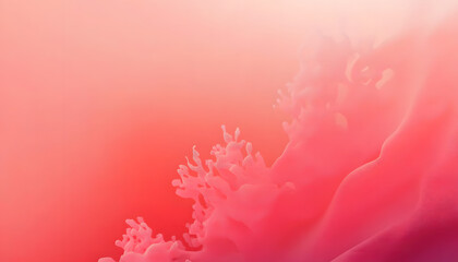 Wall Mural - Abstract coral pink gradient color banner background. Generated image