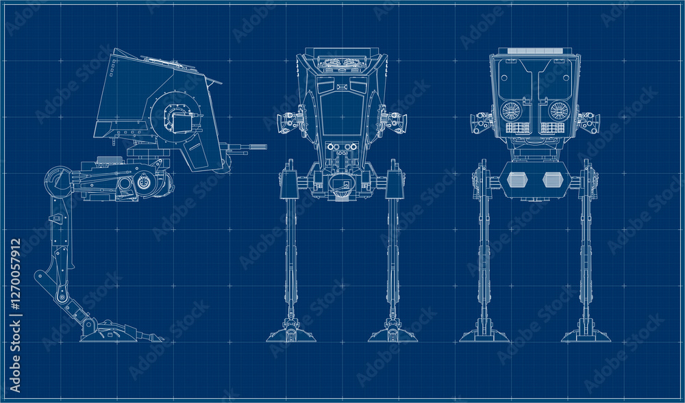 All terrain armored transport. Scale model. Coloring page. Line drawing ...