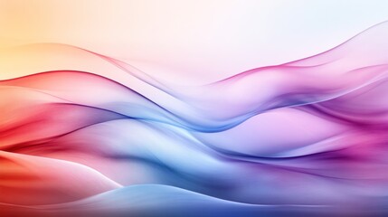 Poster - Elegant flowing gradient background with soft curves and vibrant colors