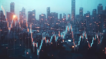 Poster - Real-time financial trend visualization with stock market fluctuations, economic forecast tools, and global trade analytics