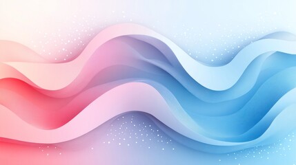 Poster - Elegant Abstract Wave Background with Pastel Colors and Subtle Textures