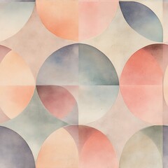 Sticker - Abstract geometric pattern of overlapping circles