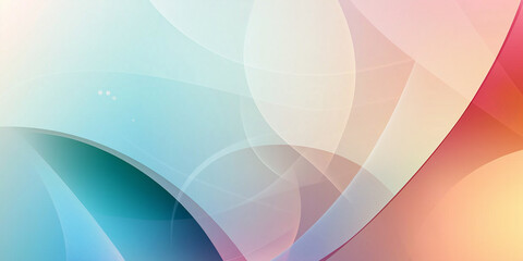 Poster - Abstract background showing colorful overlapping shapes creating dynamic composition