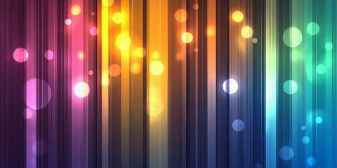 Aufkleber - Colorful light trails creating a vibrant abstract background