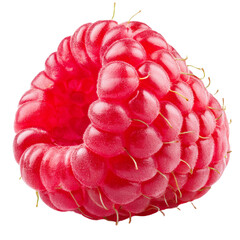Wall Mural - raspberry isolated on white background full depth of field