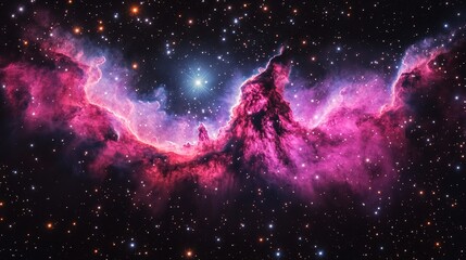 Wall Mural - stunning cosmic explosion outer space astrophotography nebula celestial environment ethereal viewpoi