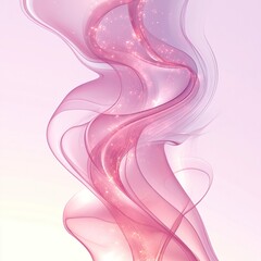 Poster - Flowing abstract art digital realm graphic design soft pastel colors aesthetic view contemporary concept