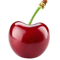 Wall Mural - cherry isolated on white background full depth of field