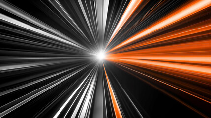 Fototapete - Abstract radial zoom background conveying speed and motion