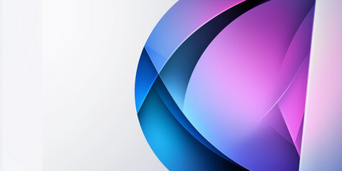 Poster - Abstract blue and purple design creating dynamic visual flow