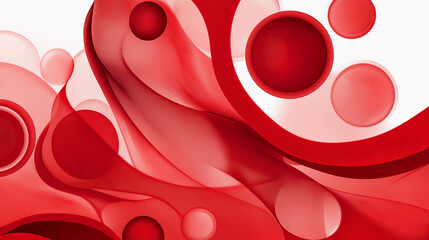 Poster - Red blood cells flowing through veins, medical background representing human biology