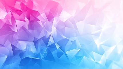 Poster - Abstract Polygonal Background with Pink, Purple and Blue Gradient Colors