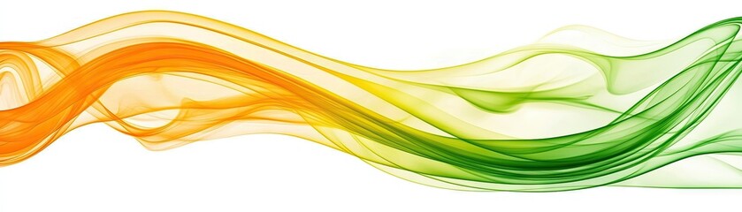 Poster - Abstract flowing colors on white background