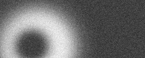 Wall Mural - grainy background, black and white abstract glowing noise texture monochrome banner, header poster c
