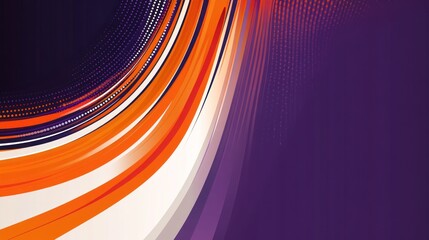 Poster - Vibrant Abstract Background with Curved Lines and Dotted Patterns Design