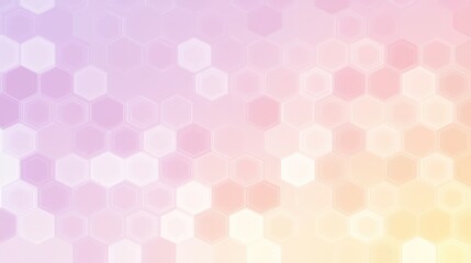 Poster - Abstract Pastel Gradient with Glowing Hexagonal Pattern Background