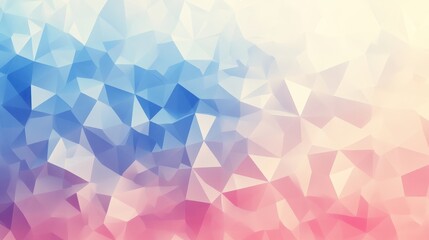 Poster - Abstract Geometric Background with Pastel Colors and Triangle Shapes
