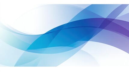 Poster - Elegant Blue and Purple Abstract Wave Background Design Template