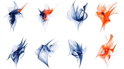 Fototapete - Abstract digital artwork showcasing dynamic lines and vibrant color gradients